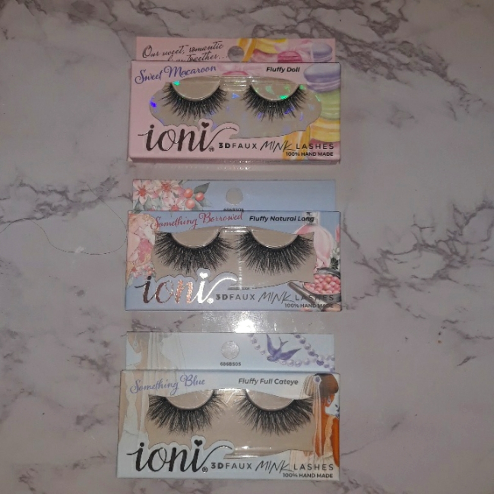 IONI 3D FAUX MINK LASHES THE BRIDAL SUITE BUNDLE